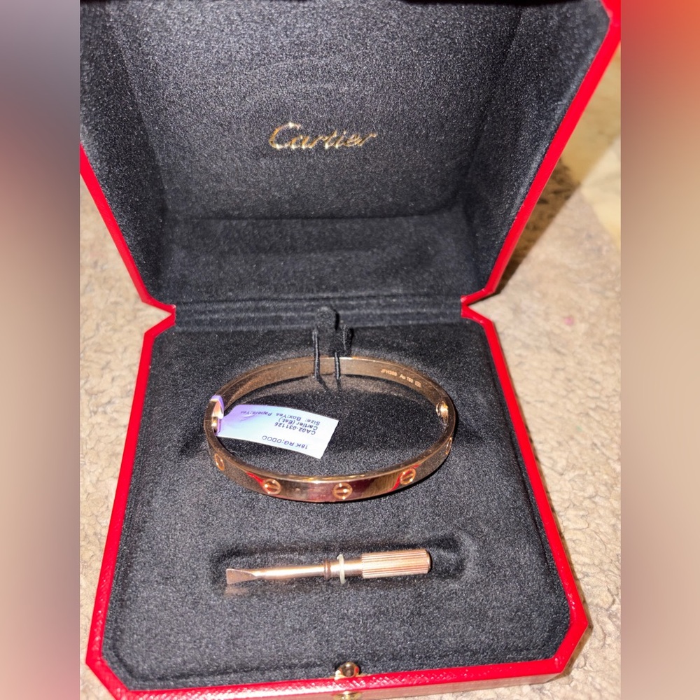 Cartier 18k Rose Gold Bracelet with Matching Screwdriver